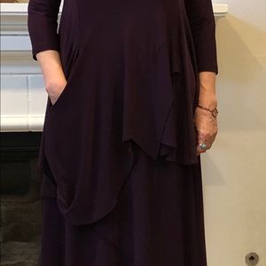 Simpli 2 piece outfit skirt/top purple sz 12 NWT